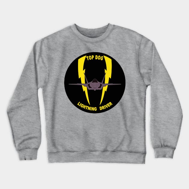 61st Fighter Squadron - F 35 Crewneck Sweatshirt by MBK